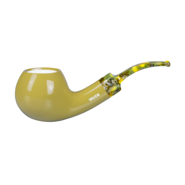 Vauen Camo grün glatt mit Meerschaumeinsatz
