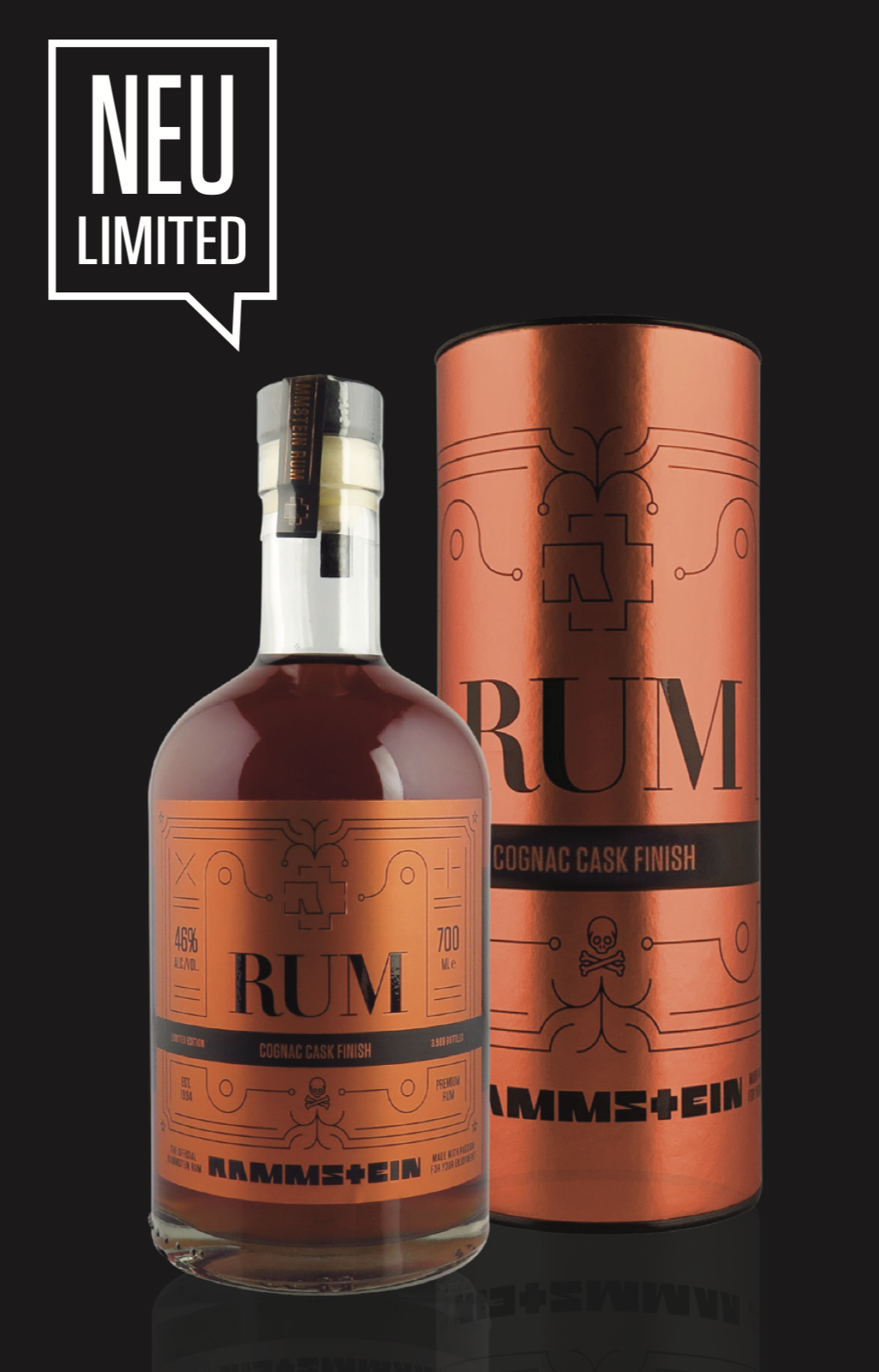 Rammstein Cognac Cask Finish Rum | 700ML