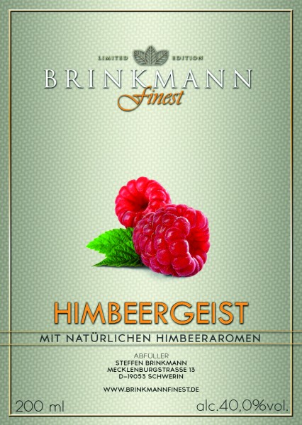 Himbeergeist | BRINKMANNfinest - Steffen Brinkmann