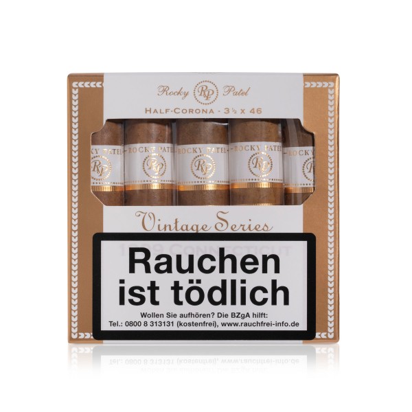Rocky Patel Vintage Series Connecticut 1999 Half Corona 5er Schachtel