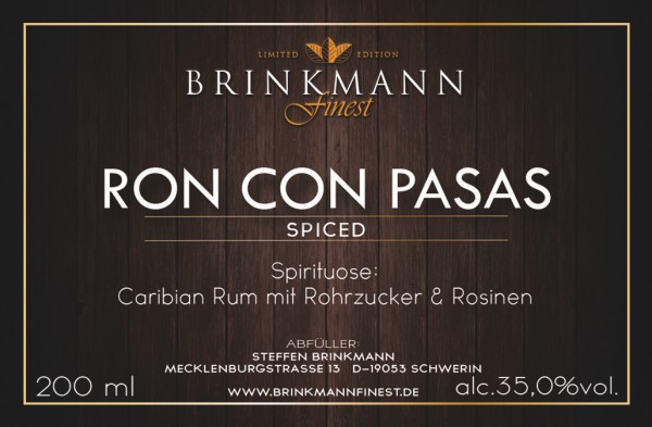 Ron con Pasas